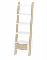 Mobikon Etajera cu sertar pal stejar sonoma alb Oslo 55, 1x170, 6x18, 4 cm (0000106523) Raft