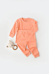 BabyCosy Set bluzita cu maneca lunga si pantaloni lungi - bumbac organic 100% - Roz, BabyCosy (BC-CSY3032)