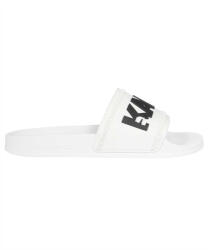 Karl Lagerfeld M Slides Karl Logo Slide KL70004 v10-white rubber w/black (KL70004 v10-white rubber w/black)