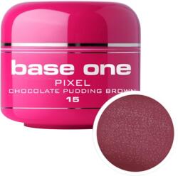 Base one Gel UV color Base One, 5 g, Pixel, chocolate pudding brown 15 (15PN100505-PX)