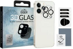 Eiger Folie 3D Glass Camera iPhone 13 Pro Clear Black (9H, 0.33mm) (EGSP00790) - pcone