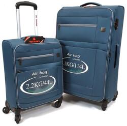 Touareg kék, két részes bőrönd szett, S+L TG-6600 - taskaweb