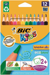 BIC Set 12 creioane colorate groase triunghiulare BIC Kids Evolution (BC829735)