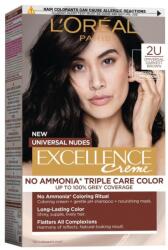 L'Oréal Vopsea de Par Permanenta fara Amoniac L'Oreal Paris Excellence Universal Nudes, 2U Darkest Brown, 192 ml