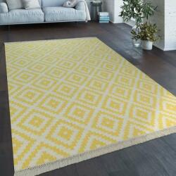  Szőttesek trend szőnyeg marokkói fehér sárga, modell 20549, 140x200cm (42477)