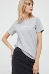 Pepe Jeans t-shirt női, szürke - szürke XS - answear - 6 990 Ft