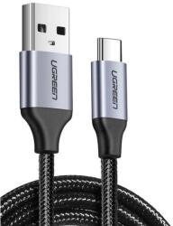 UGREEN CABLU alimentare si date Ugreen, "US288", Fast Charging Data Cable pt. smartphone, USB 2.0 la USB Type-C 5V/3A, braided, 0.5m, negru "60125" (include TV 0.06 lei) - 6957303861255 (60125) - vexio