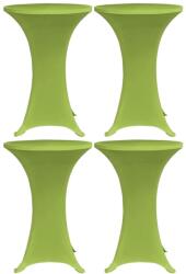 vidaXL 4 db zöld sztreccs asztalterítő 70 cm (279088) - vidaxl