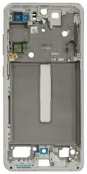 tel-szalk-1929691708 Samsung Galaxy S21 FE ezüst előlap LCD keret, burkolati elem (tel-szalk-1929691708)