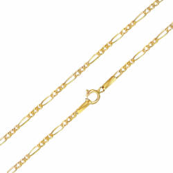 Ékszerkirály 14k arany lánc, Figaro, 45 cm (AL010)