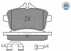 MEYLE set placute frana, frana disc MEYLE 025 252 1516/PD - automobilus