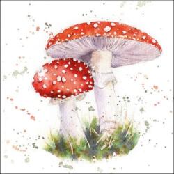 Ambiente Painted Fly Agaric papírszalvéta 33x33cm, 20db-os