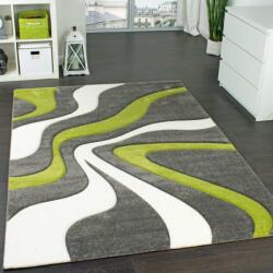  Zöld-krém hullám szőnyeg, modell 20722, 200x290cm (41181)