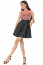 RohBoutique Rochie scurta Roh Dr4442 Neagra cu dantela