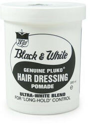 Black & White Hair Dressing Pomade - olajbázisú, közepes tartás, közepes fény, kókusz illat 200 g (bw-hdp)