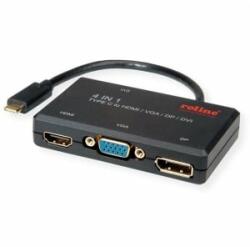 Roline USB Type-C - VGA / HDMI / DP adapter (12.03. 3138-20)