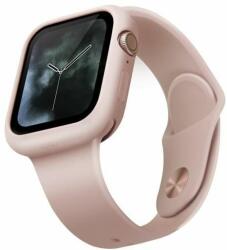 Uniq Husa de protectie UNIQ Lino pentru Apple Watch 4/5/6/SE 44mm, Silicon, Roz