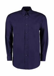 Kustom Kit Férfi hosszú ujjú Ing Kustom Kit Classic Fit Premium Oxford Shirt S, Midnight Sötétkék (navy)