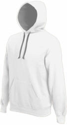 Kariban KA446 MEN'S CONTRAST HOODED SWEATSHIRT (ka446wh/fg-xl)