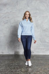 Just Hoods AWJH037 WOMEN'S CROPPED 1/4 ZIP SWEAT (awjh037dur-xs)