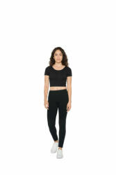 American Apparel AARSA8380 NŐI PAMUT SPANDEX JERSEY RÖVID UJJÚ RÖVID FAZONÚ TOP (aarsa8380hgr-m)