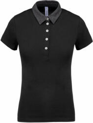 Kariban KA261 LADIES' TWO-TONE JERSEY POLO SHIRT (ka261bl/dgh-s)