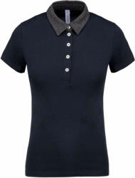 Kariban KA261 LADIES' TWO-TONE JERSEY POLO SHIRT (ka261nv/dgh-s)