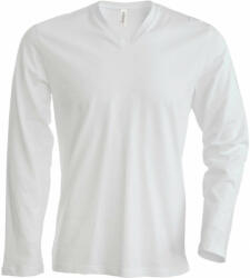 Kariban KA358 FÉRFI HOSSZÚ UJJÚ V-NYAKÚ PÓLÓ (ka358wh-4xl)