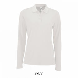 SOL'S SO02083 SOL'S PERFECT LSL WOMEN - LONG-SLEEVE PIQUÉ POLO SHIRT (so02083wh-xl)