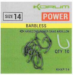 Korum Xpert power barbless hooks - size 12 (KHXP/12)