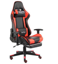 Xtreme Scaun ergonomic gaming, suport pentru picioare, Rosu Negru (20497)