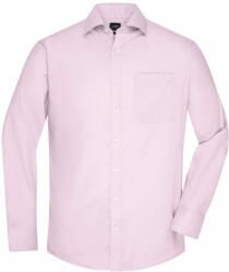 James & Nicholson (Daiber) Hosszú ujjú férfi ing JN682 - Világos rózsaszín | 3XL (1-JN682-1766634)
