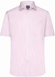 James & Nicholson (Daiber) Rövid ujjú férfi ing JN684 - Világos rózsaszín | 3XL (1-JN684-1766690)