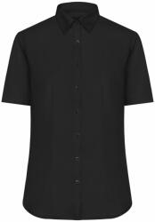 James & Nicholson (Daiber) Rövid ujjú női ing JN683 - Fekete | XL (1-JN683-1766647)