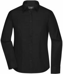 James & Nicholson (Daiber) Hosszú ujjú női ing JN681 - Fekete | 3XL (1-JN681-1766593)