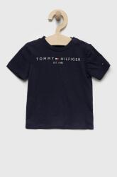 Tommy Hilfiger gyerek pamut póló sötétkék, nyomott mintás - sötétkék 110