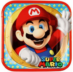 Amscan Super Mario papírtányér 8 db-os 23 cm DPA990153566