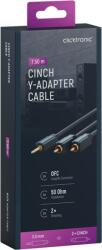 clicktronic Cablu audio Profesional Jack 3.5 mm - 2x RCA 7.5m 50ohm OFC cupru dublu ecaranat fara oxigen AWG23 Clicktronic 70470 (70470)