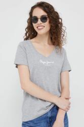 Pepe Jeans t-shirt női, szürke - szürke S - answear - 8 890 Ft