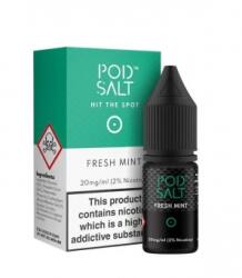 Pod Salt Lichid Tigara Electronica Premium Pod Salt Fresh Mint, 10ml, cu Nicotina, 50VG / 50PG, Fabricat in UK, Premium