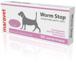 Pharma World new Deparazitare interna caini Worm Stop x 2 TABLETE