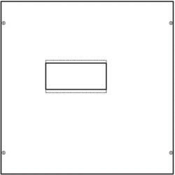 Hager Quadro+ UC051H h1000 kompakt megszakító beépítő készlet, 600mm magás, szerelőlappal, függőleges beépítés, 900mm széles Quadro+ szekrényekhez, I. é. v. osztály, Quadro (Hager UC051H) (UC051H)