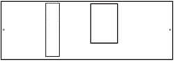  Hager Quadro UC448H h630 kompakt megszakító beépítő készlet, 200mm magás, kalapsínnel, vízszintes beépítés, 900mm széles Quadro5 és Quadro+ szekrényekhez, II. é. v. osztály, Quadro (Hager UC448H) (UC4