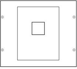 Hager Quadro UC008 160A terheléskapcsoló beépítő készlet, 300mm magás, 450mm széles Quadro5 és Quadro+ vagy 370mm széles Quadro4 szekrényekhez, II. é. v. osztály, Quadro (Hager UC008) (UC008)