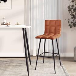 vidaXL Scaun de bar, maro deschis, piele ecologică (338642)