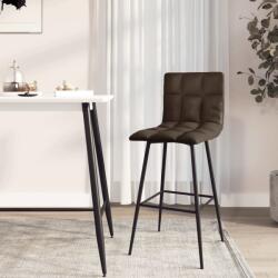 vidaXL Scaun de bar, gri, piele ecologică (338641)