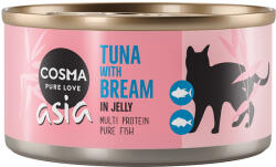 Cosma 6x170g Cosma Asia aszpikban nedves macskatáp - Csirke & óriás ausztrál sügér