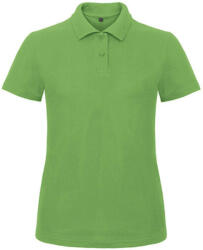 B and C Női galléros póló rövid ujjú B&C Ladies' Piqué Polo Shirt - PWI11 - S, Igazi zöld