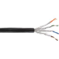 InLine Rola cablu de retea RJ45 S/FTP PiMF Cat. 7a pentru exterior 100m Negru, InLine IL70100P (IL70100P)