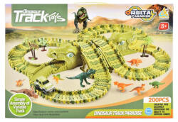 Magic Toys Dinópark játékszett kisautóval, dinoszauruszokkal 200db-os (MKL416525) - jatekshop